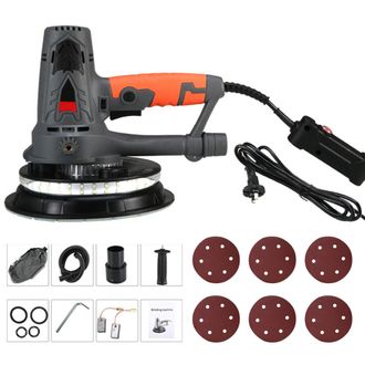 OEM Lijadora El&eacute;ctrica Para Placas De Yeso De 1250 W Con 6 Discos De Lijado, Velocidad Variable De 0 A 3000 Rpm, Sistema Autom&aacute;tico De Extracci&oacute;n De Polvo