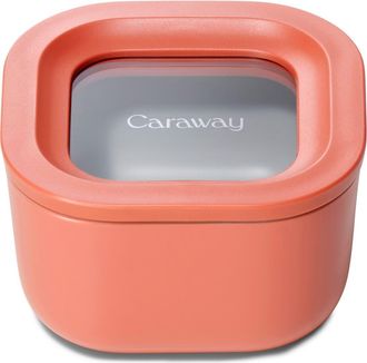 Caraway Mini Square Glass Food Storage Container in Perracotta at Nordstrom