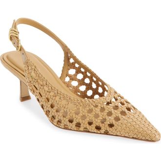 Rag & Bone Brynn Slingback Pump in Dark Natural at Nordstrom, Size 10.5Us