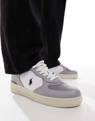 Polo Ralph Lauren Masters Court - Sneakers grigie e bianche-Bianco