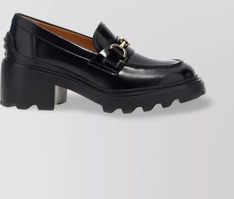 Tod's leather lug-sole loafers
