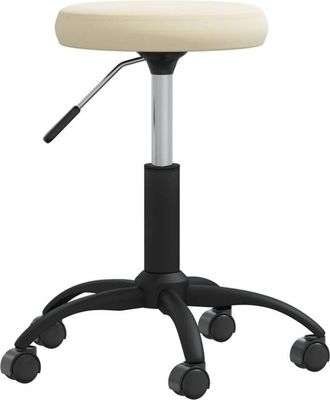 vidaXL Silla de comedor de terciopelo crema vidaXL