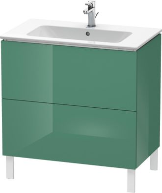 Duravit Duravit L-cube Vanity Unit Vertical, Anchura 820mm, Profundidad 481mm, 2 Extra&iacute;bles, Adecuado Para M&iacute; Por Starck Art&iacute;culo 233683, Color: Jade Laca Alt