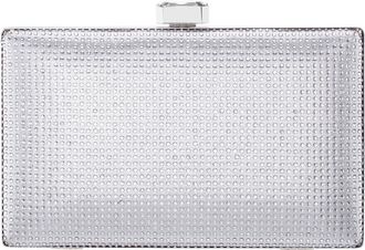 Nina Justin Frame Clutch in Silver at Nordstrom