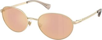 Ralph Lauren Ra 4148 Zonnebrillen - Dames - Zonnebrillen - Geel - 55 MM - Accessoires