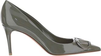 Valentino Garavani Green Logo Pumps