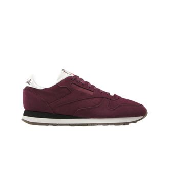Reebok Unisex Classic Leather Sneaker, Black Cherry/Chalk/Black, 10.5 UK