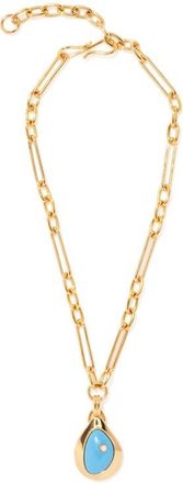 Lizzie Fortunato Pond Pendant Necklace in Blue at Nordstrom