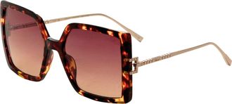 Chopard Womens 56mm Havana Sunglasses