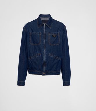Prada Light denim zipper jacket