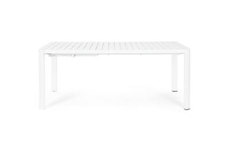 Konte Design Mesa extensible de aluminio blanco 180&times;100 cm - 240&times;100 cm