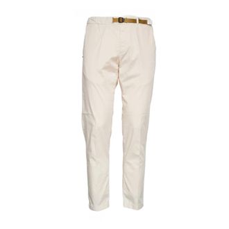 White Sand Slim-fit Trousers, male, White, Size: XS Chino Trousers