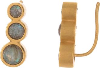 Dean Davidson 22K Gold Plated Manhattan Labradorite Ear Crawler in Labradorite/Gold at Nordstrom