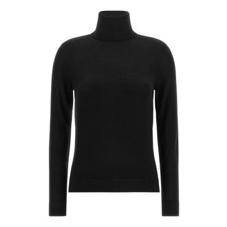 Ralph Lauren Jersey de cuello alto de seda - Knitwear - Mujer - Negro - XL