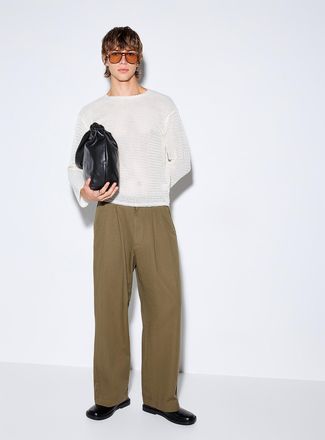 Le 31 Mens Pleated wide-leg chinos Imported from Seoul