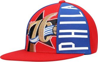 Mitchell & Ness Mens Mitchell & Ness Red Philadelphia 76ers Hardwood Classics Big Face Callout Snapback Hat at Nordstrom