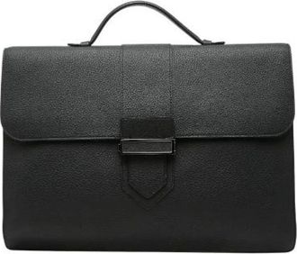 Delvaux Pre-owned Handbags, male, Black, Size: ONE SIZE Pre-owned Leather handbags