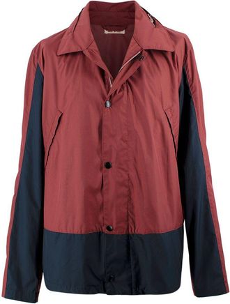 Marni Burgundy Zip Up Windbreaker Jacket Size XL