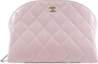 Chanel Light Pink Pink Grained Calfskin Pouch (Pre-Owned)
