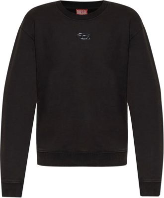 Diesel Felpa girocollo con logo - Nero