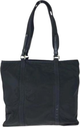 Prada Pre-owned Tessuto Nylon 2way Tote Bag - Dames - Vintage Shopper - Zwart - ONE Size - Nylon - Vintage
