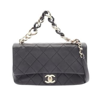 Chanel Pre-owned Vintage Schoudertas - Dames - Pre-owned - Zwart - Maat: ONE Size Leer