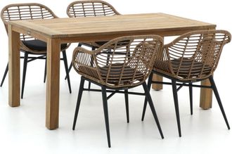 Intenso Furniture Intenso Azora/ROUGH-S 160cm dining tuinset 5-delig