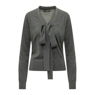 Dolce & Gabbana Dames, Truien, Grijs, Maat: M