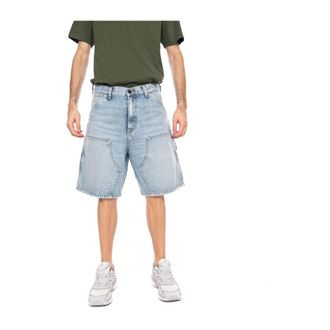 Carhartt Work in Progress Carhartt Wip, Denim Shorts, male, Blue, Size: W32 Double Knee Short