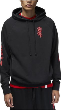 Nike Jordan Air Jordan Hooded Pullover Long Sleeves Hoodie Mens Black DV5626-010