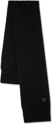 Mulberry Chunky Ribbed Scarf in Black at Nordstrom
