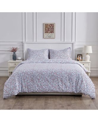 Melange Home 400 Thread Count Sateen Cotton Kyoto Duvet Set
