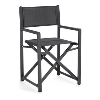 BIZZOTTO Bizzotto - Silla De Director Plegable Taylor Gris Oscuro Y Antracita