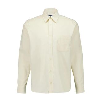 Frescobol Carioca Telles Corduroy Shirt - Heren - Zakelijke Overhemden - Beige - XL - Katoen - Overhemden