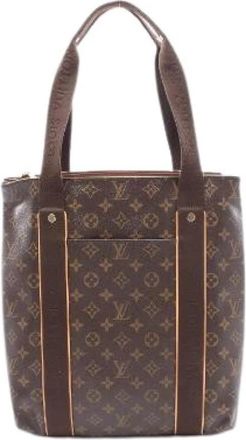 Louis Vuitton Pre-owned Cabas Beaubourg Monogram Tote Bag - Dames - Vintage Shopper - Bruin - ONE Size - Leer - Vintage