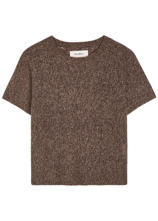 Lisa Yang Siona Brushed Cashmere and Silk-blend top - Light Brown - 2 (UK 12-14 / M-L)
