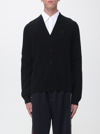 Gucci Cardigan in cashmere con scollo a V e logo ricamato tono su tono