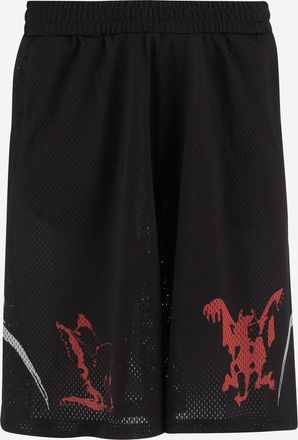 44 Label Group Mens Y2k Cotton Shorts Black