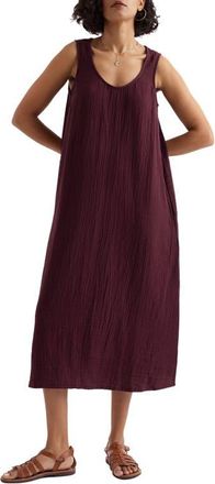 Seasalt Cornwall Helleborne Sleeveless Organic Cotton Dress in Cacao at Nordstrom, Size 18