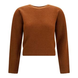 Tom Ford Seamless Ultrasoft Cashmere Silk Classic Crewneck - Heren - Truien - Bruin - Maat: M Zijde