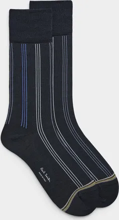 Paul Smith Mens Thin contrasting stripe dress socks