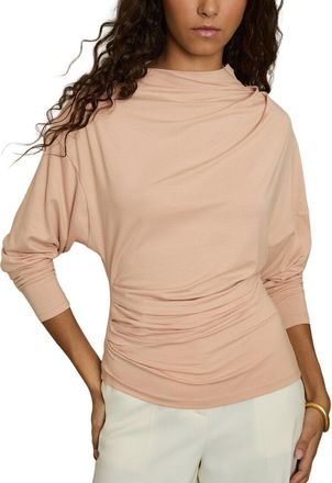 Reiss Daisy Drape Long Sleeve T-Shirt