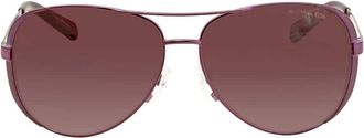 Michael Kors Chelsea Burgundy Gradient Pilot Ladies Sunglasses MK5004 11588H 59