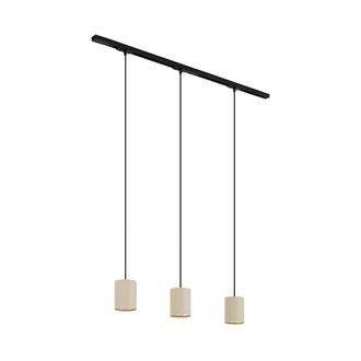 QAZQA Qazqa Sistema De Iluminaci&oacute;n De Riel Moderno Con 3 L&aacute;mparas