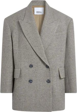 Erika Cavallini Semi Couture Giacca Cloe - - Jackets - Donna - Grigio - M
