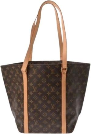Louis Vuitton Pre-owned Tote Bags, female, Brown, Size: ONE SIZE Pre-owned Canvas Tote Bag