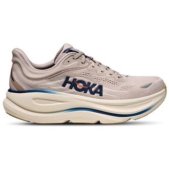 Hoka One One Mens Bondi 9 - Running Shoes Stucco/Blue/Grout Size 10.0