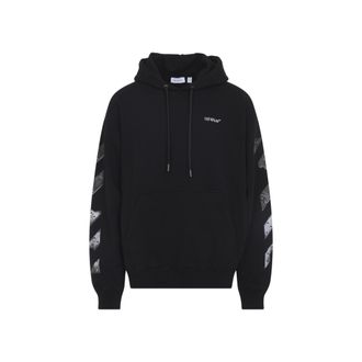 Off-white Black Graphic Print Hoodie