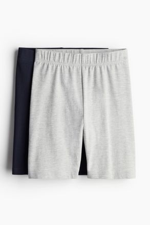H&M 2er-Pack Radlershorts - Grau
