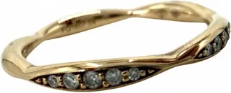 Chanel Camellia Pink Gold (18K) Band Ring (Pre-Owned)